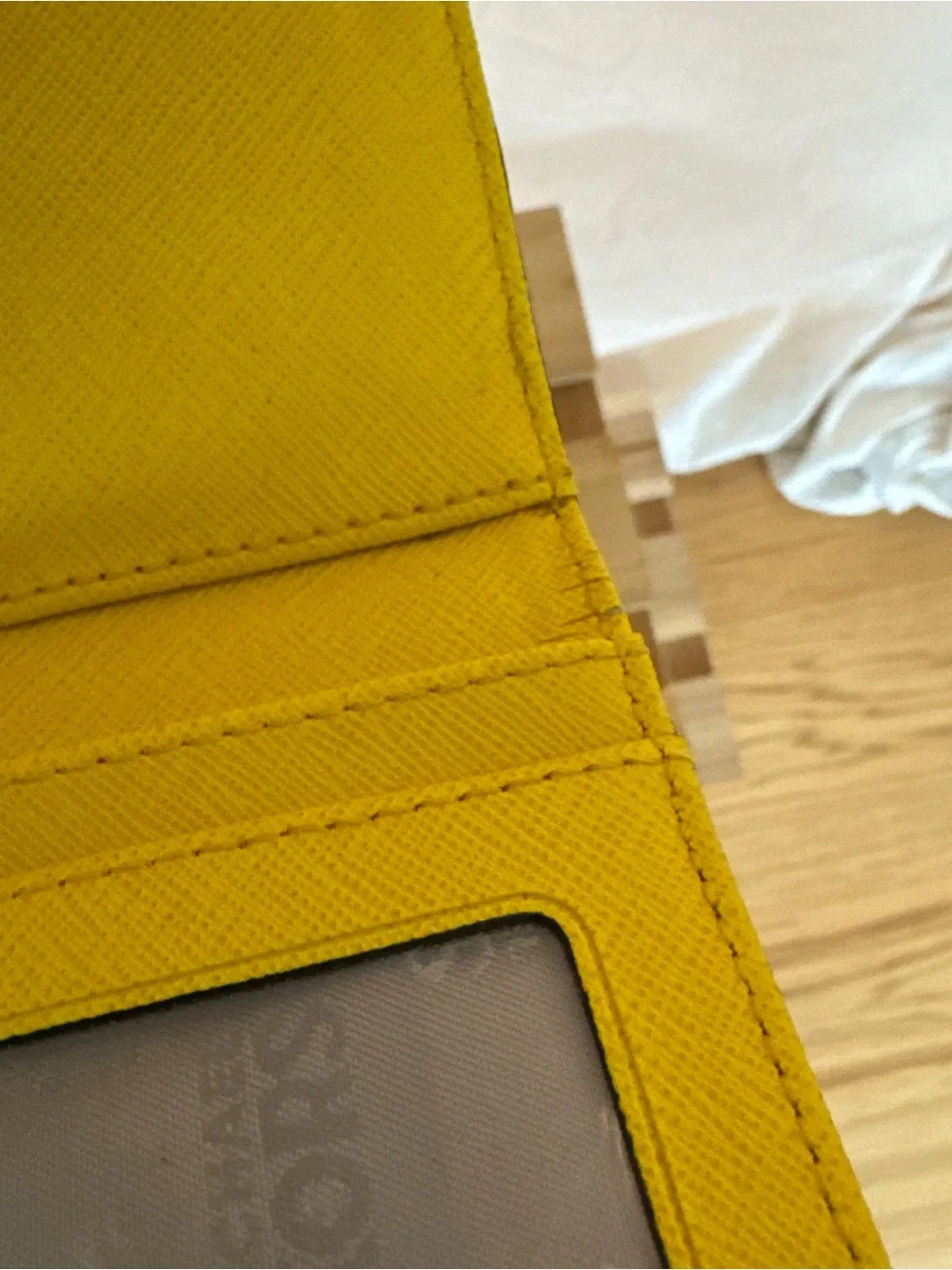 Lot of 2 Michael Kors Women's Saffiano Leather Wallet - Yellow and Black